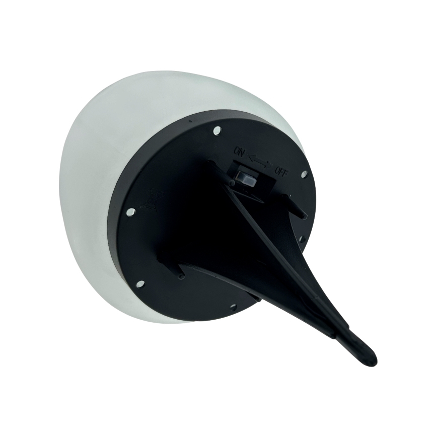 LED-aurinkolamppu 2xLED/1,2V 300 mAh IP44 musta/valkoinen