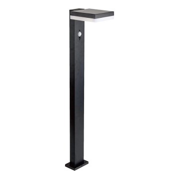 LED-aurinkolamppu anturilla LED/2W/3,7V IP54 3000K kulmikas musta