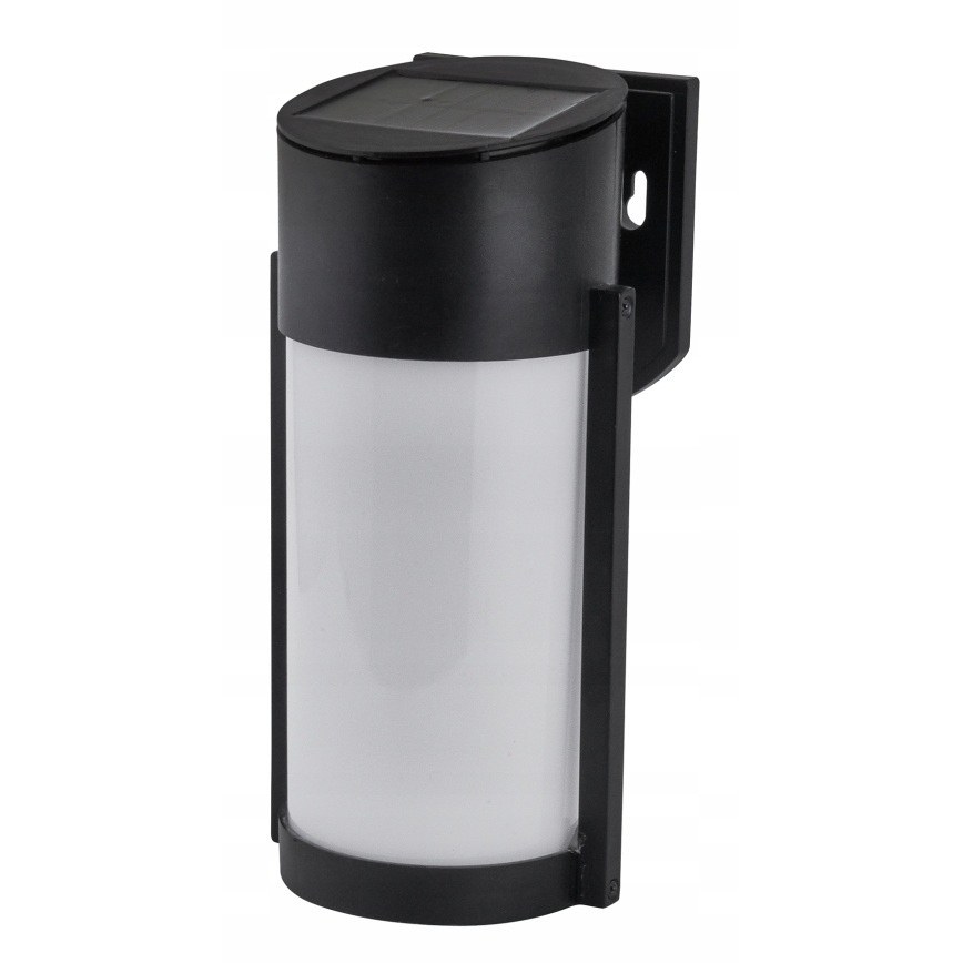 LED-aurinkoseinävalaisin 3,7 V, 300 mAh, IP44, musta