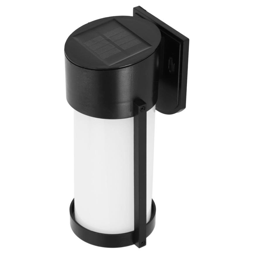 LED-aurinkoseinävalaisin 3,7 V, 300 mAh, IP44, musta