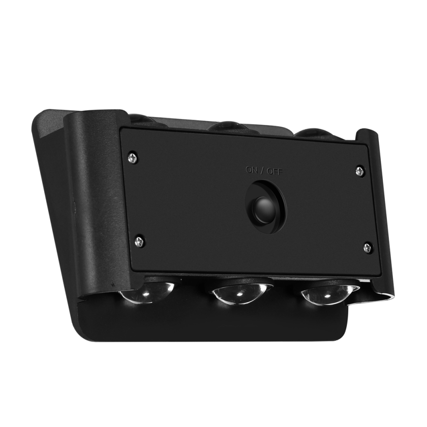 LED aurinkokäyttöinen seinävalaisin ALF LED/4W/1300 mAh 3000K IP54 musta