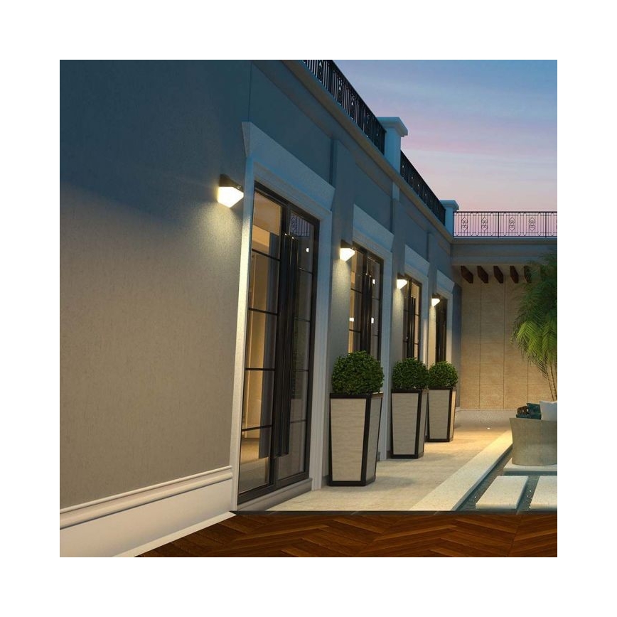 LED aurinkokennoseinävalaisin anturilla LED/2W/3,7V 4000K IP65 1200 mAh