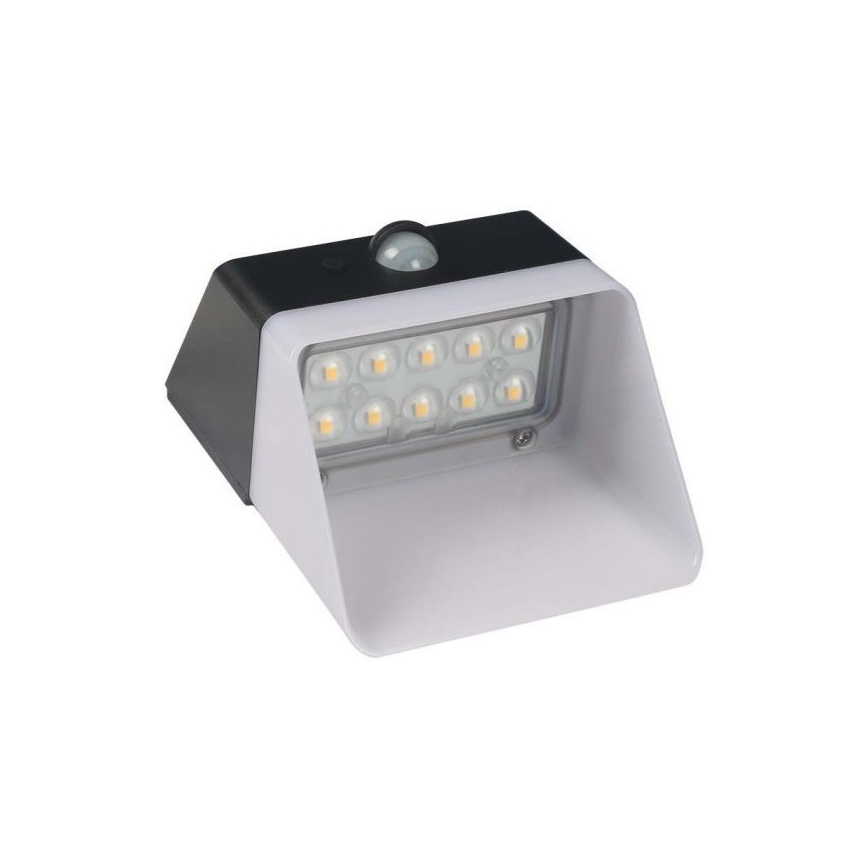 LED aurinkokennoseinävalaisin anturilla LED/2W/3,7V 4000K IP65 1200 mAh