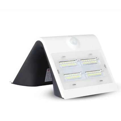 LED aurinkokäyttöinen seinävalaisin sensorilla LED/3W/3,7V 3000/4000K IP65 2000 mAh valkoinen