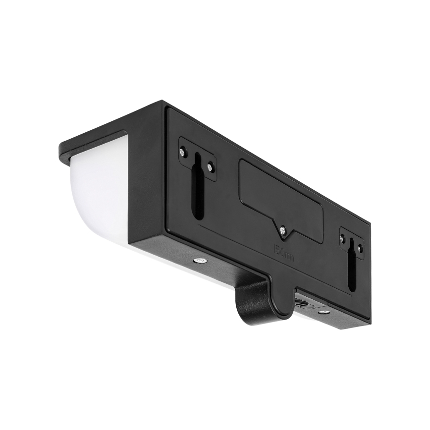 LED aurinkokennolla varustettu seinävalaisin liiketunnistimella ja hämäräkytkimellä LED/3W/3,7V IP54 1500 mAh musta