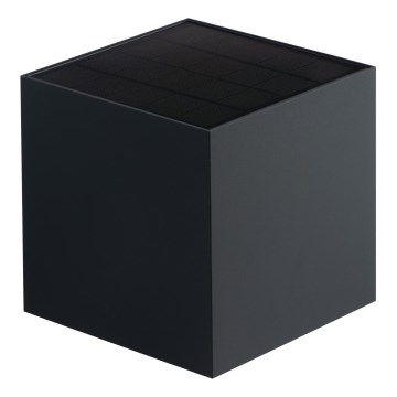 LED-aurinkoseinävalaisin anturilla REKA LED/6W/3,7V 1800 mAh 3000/4000/6500K IP65 antrasiitti