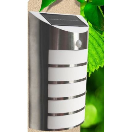 LED aurinkokäyttöinen seinävalaisin anturilla SAFFO LED/3,7V 2000 mAh IP44