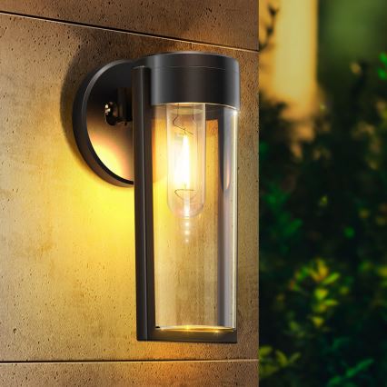LED-aurinkoseinävalaisin LED/1W/3,7V 500 mAh IP65 musta