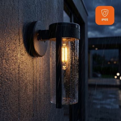 LED-aurinkoseinävalaisin LED/1W/3,7V 500 mAh IP65 musta