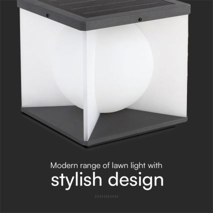 LED himmennettävä aurinkokäyttöinen seinävalaisin LED/3W/3,7V IP65 3000K 2600 mAh + kaukosäädin