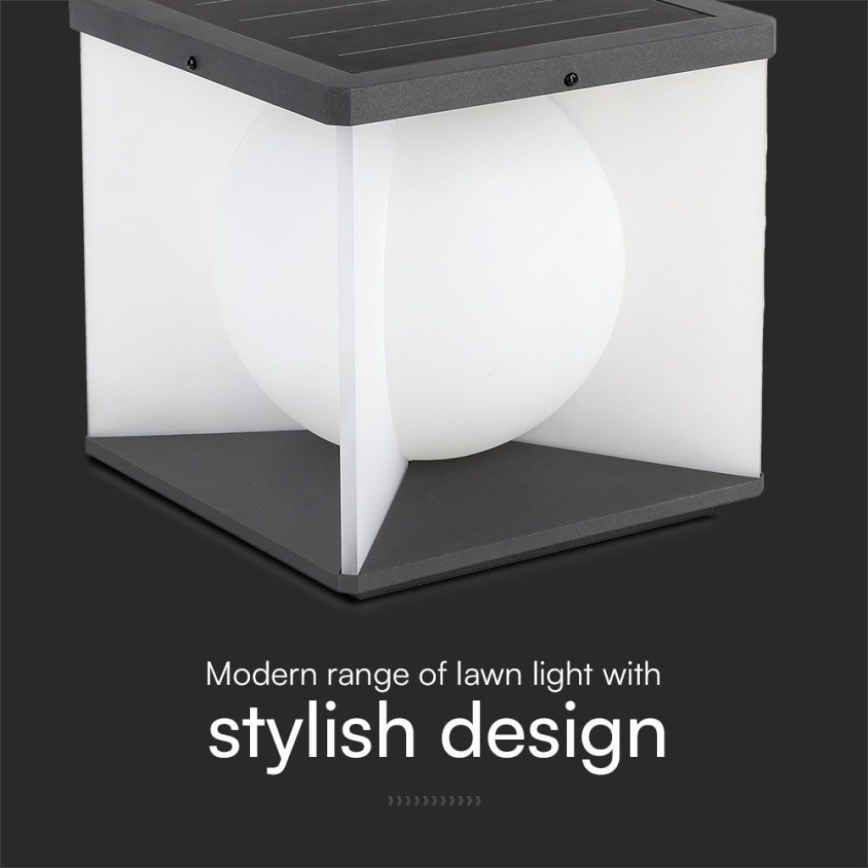 LED himmennettävä aurinkokäyttöinen seinävalaisin LED/3W/3,7V IP65 3000K 2600 mAh + kaukosäädin