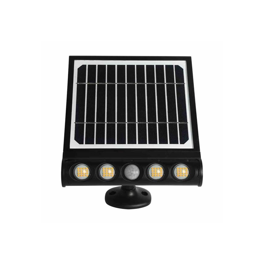 LED aurinkokennoseinävalaisin liiketunnistimella ja hämäräkytkimellä LED/8W/3,7V 4000 mAh 4000K IP65