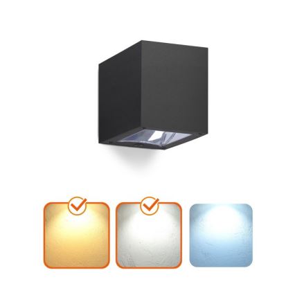 LED-aurinkoseinävalaisin QUERK LED/1,2V 3000/4000K IP54 800 mAh