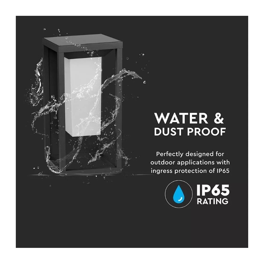 LED aurinkokennoseinävalaisin anturilla SAMSUNG CHIP LED/2W/3,7V IP65 2600 mAh