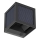 LED-aurinkoseinävalaisin tunnistimella LED/9W/3,7V 3000/4000/6000K IP65 2600 mAh musta