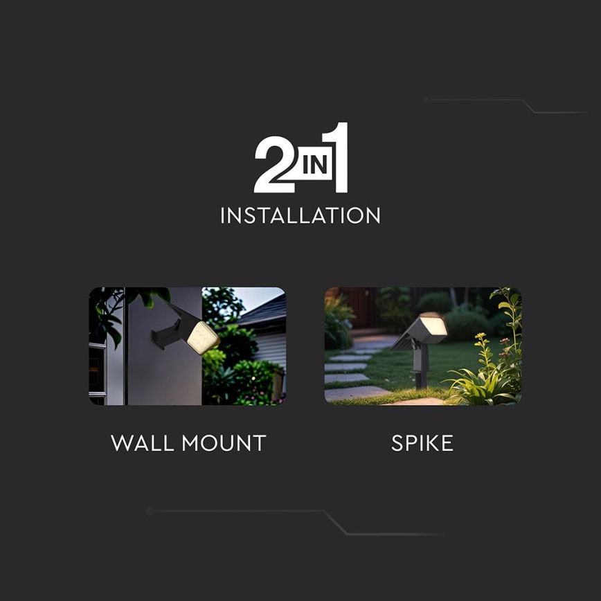 LED aurinkovalaisin 2-in-1 LED/1,3W/3,7V 3000/4000/6400K IP65 1200 mAh