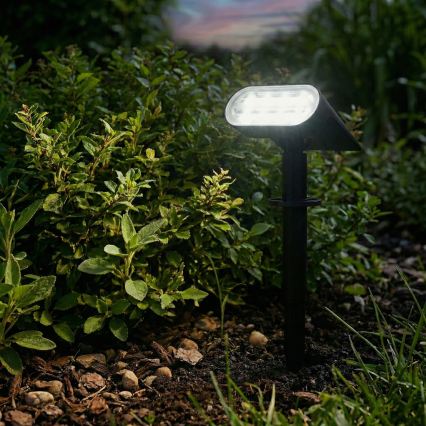 LED-aurinkovalaisin 2-in-1 LED/3,7V 1200 mAh IP54 musta