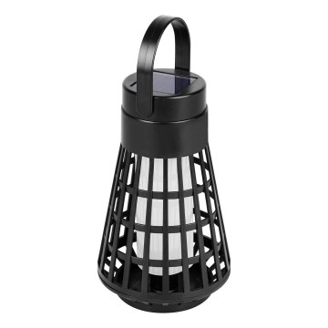 LED-aurinkovalaisin anturilla 2-in-1 LED/1W/3,7V IP54 300 mAh musta
