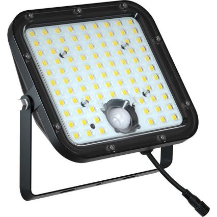 LED aurinkokennovalo anturilla LED/30W/6,4V 6400K 6000 mAh + kaukosäädin