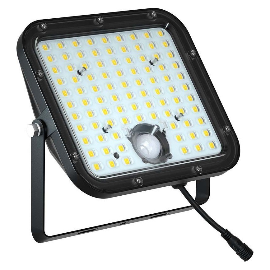 LED aurinkokennovalo anturilla LED/30W/6,4V 6400K 6000 mAh + kaukosäädin