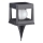 LED-aurinkovalaisin CUBO LED/3,7 V 1200 mAh IP44 musta