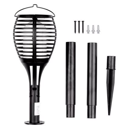 LED aurinkokennovalo FLAME 4-in-1 1xLED/0,45W/3,7V IP44 500 mAh