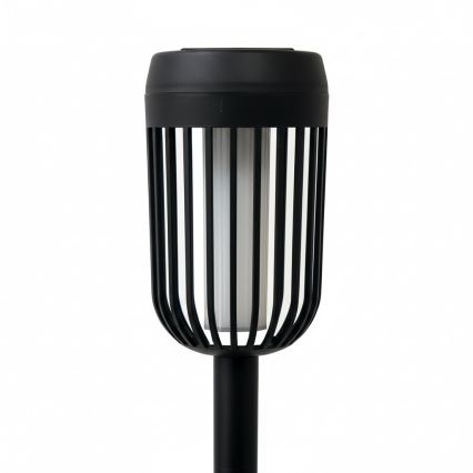 LED aurinkovalaisin FLAME LED/1,2V 100 mAh 1800K 37 cm IP44 musta
