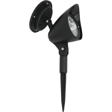 LED-aurinkovalaisin JOKER LED/1,2 V 100 mAh 4000 K 31,5 cm IP44 musta