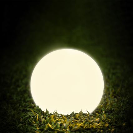 LED-aurinkovalaisin KULA LED/3,2 V 3000/4000/6500 K Ø 20 cm 500 mAh IP65 valkoinen