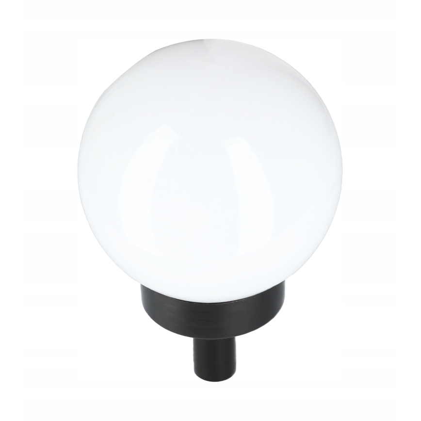 LED-aurinkovalaisin LED/1,2 V, 6500 K, 200 mAh, halkaisija 10 cm, IP44, valkoinen/musta
