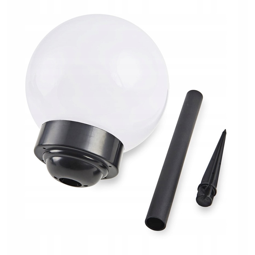 LED-aurinkovalaisin LED/1,2 V, 6500 K, 200 mAh, halkaisija 10 cm, IP44, valkoinen/musta