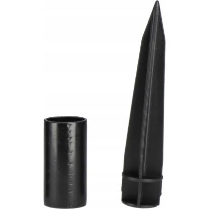 LED-aurinkovalaisin LED/1,2 V, 6500 K, 200 mAh, halkaisija 10 cm, IP44, valkoinen/musta