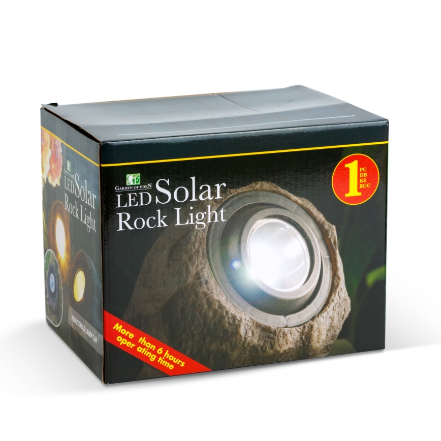 LED-aurinkovalaisin LED/1,2V 1000 mAh IP44 kivi