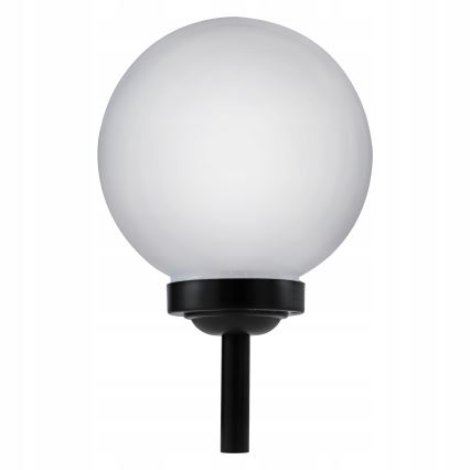 LED-aurinkovalaisin LED/1,2V 6500K 200 mAh halkaisija 25 cm IP44 valkoinen/musta