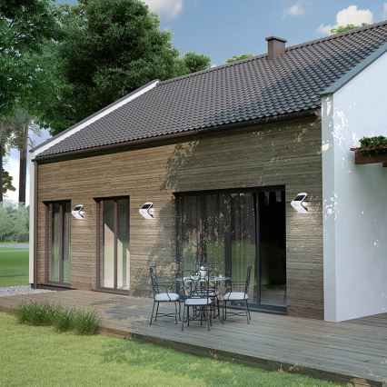 LED aurinkokäyttöinen valaisin liiketunnistimella ja hämäräkytkimellä LED/1,5W/1200 mAh 3,7V IP65