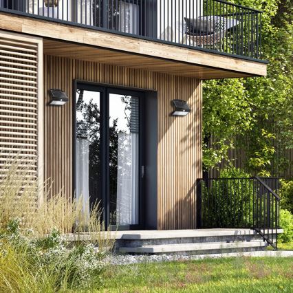 LED aurinkokäyttöinen valaisin liiketunnistimella ja hämäräkytkimellä LED/6,8W/4000 mAh 3,7V IP65