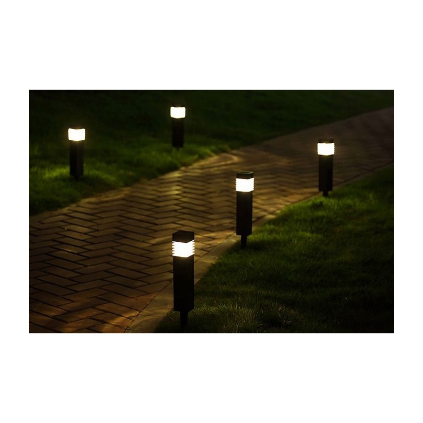 LED-aurinkovalaisin MARTIN LED/1,2V 150 mAh IP44 musta
