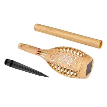 LED-aurinkovalaisin MINISPARK BAMBOO LED/1,8W/5,5V IP44 600 mAh beige