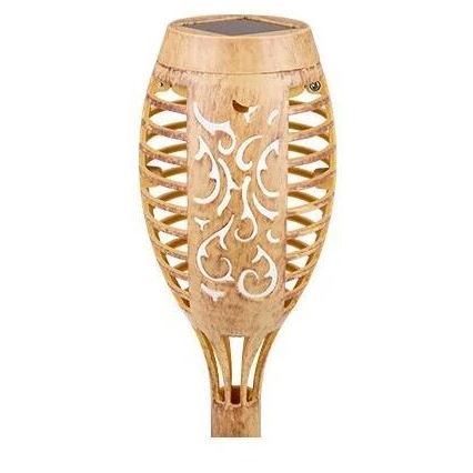 LED-aurinkovalaisin MINISPARK BAMBOO LED/1,8W/5,5V IP44 600 mAh beige