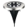 LED-aurinkovalaisin SOLLY, LED/1,2 V, 6500 K, Ø 11,5 cm, 300 mAh, IP44, kromattu