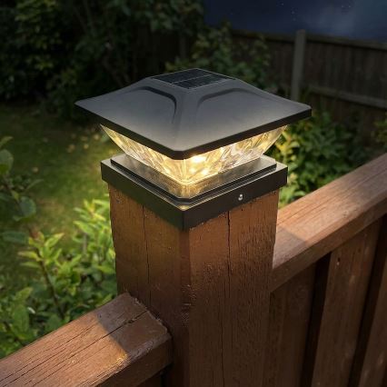 LED-aurinkovalaisin TOYA LED/4,5W/230V 3000/6500K 600 mAh IP44 musta