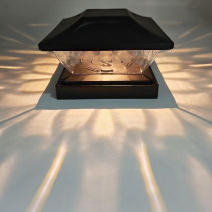 LED-aurinkovalaisin TOYA LED/4,5W/230V 3000/6500K 600 mAh IP44 musta