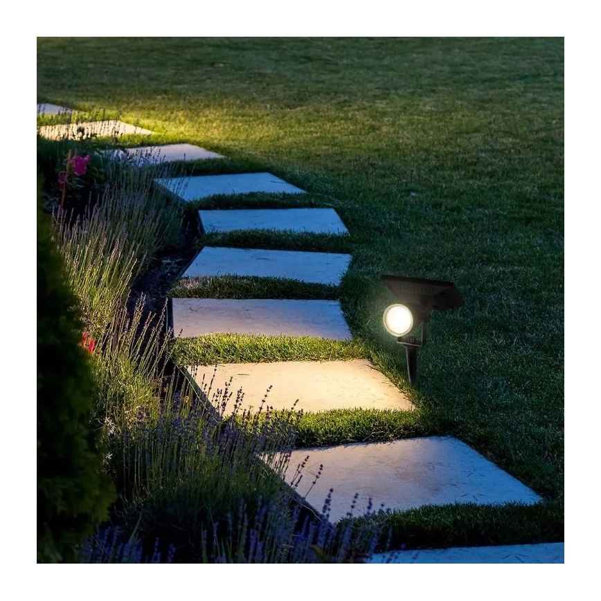 LED-aurinkovalaistus SPIKE LED/2W/5,5V IP65 3000K 1200 mAh