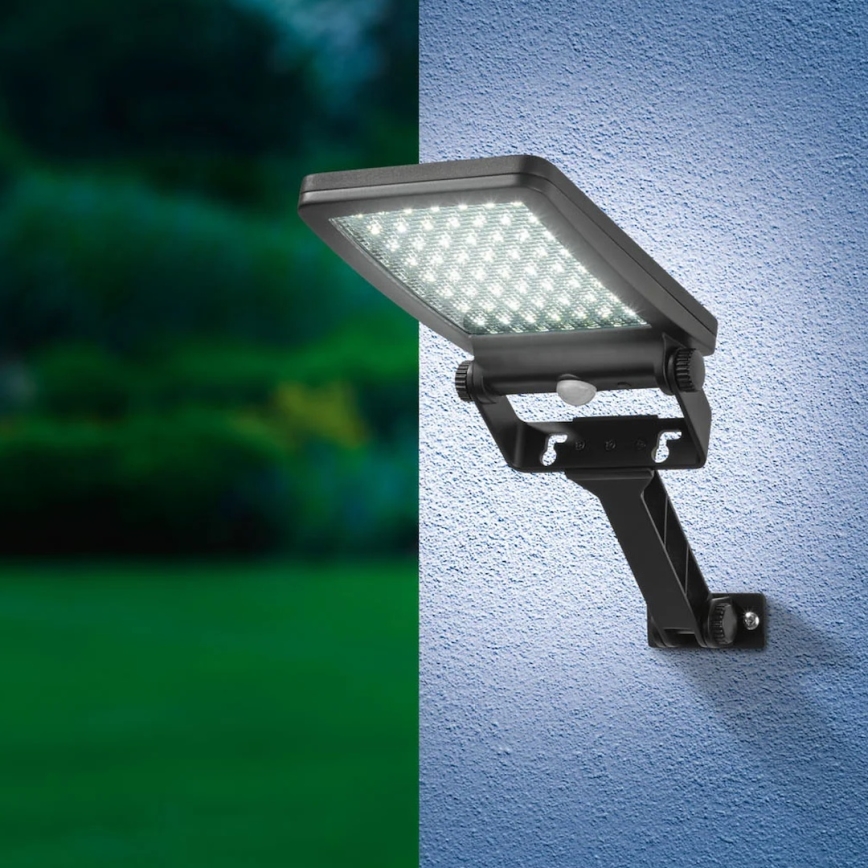LED-aurinkovalonheitin anturilla ADIK LED/1,2W/3,7V 1200 mAh 6500K IP44