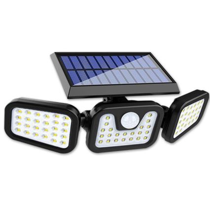 Taipuisa LED-aurinkokäyttöinen heittovalo liiketunnistimella LED/15W/3,7V 2400 mAh IP54 4500K