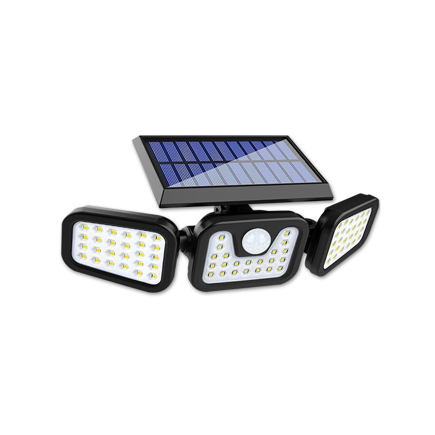 Taipuisa LED-aurinkokäyttöinen heittovalo liiketunnistimella LED/15W/3,7V 2400 mAh IP54 4500K