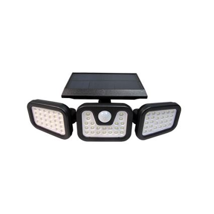 Taipuisa LED-aurinkokäyttöinen heittovalo liiketunnistimella LED/15W/3,7V 2400 mAh IP54 4500K