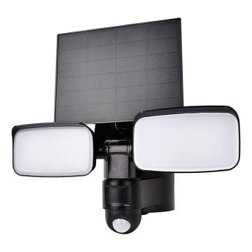 LED-aurinkovalonheitin liiketunnistimella LED/9W/3,7V 3600 mAh IP54