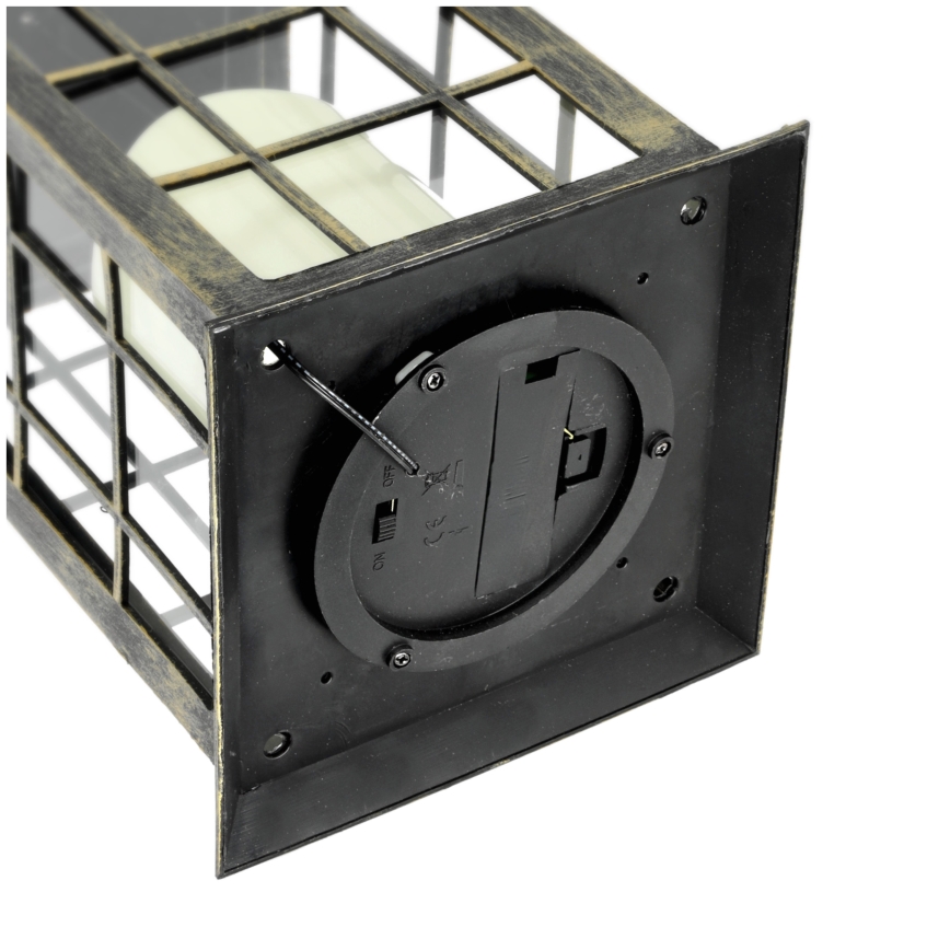 LED Aurinkovoimariippuvalo LED/0,02W/1,2V 1xAA 2700K IP44 200 mAh patina