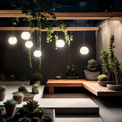 LED Aurinkovoimariippuvalo LED/0,02W/1,2V 3000K IP44 1xAAA 100 mAh